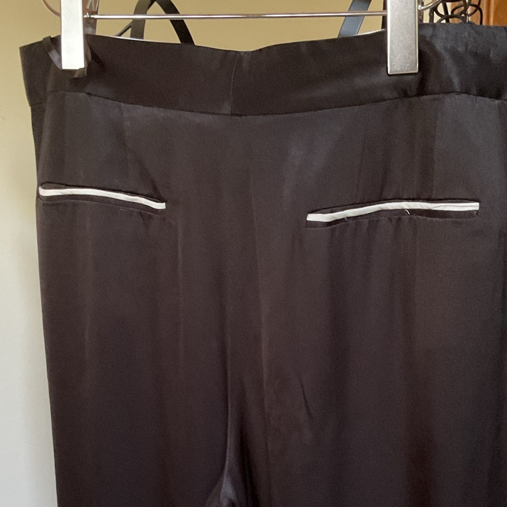 DKNY Elegant Black Wide-Leg Pants, 10 - Picture 5 of 8